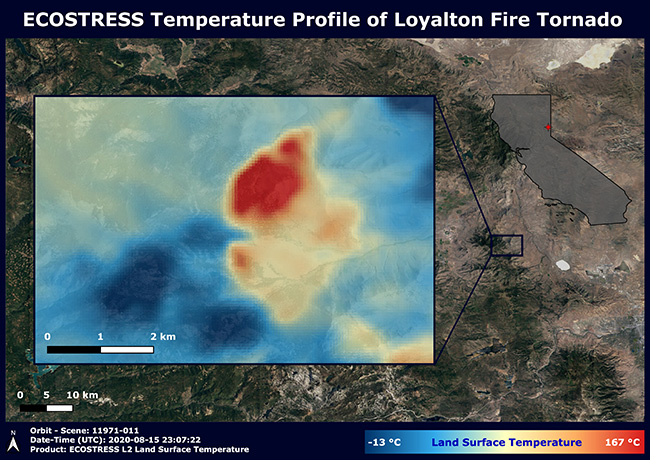 Fire-induced Tornado, Loyalton, CA